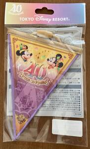 TDR 40周年 ディズニー ドリームゴーラウンド ドリームガーランド パープル&イエロー ミッキー ミニー シンデレラ城