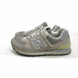 k■【22.5cm】ニューバランス/New Balance ML574VG スエードスニーカー/灰色/LADIES■28【中古】