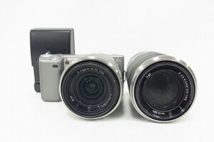 E096-J33C-16 SONY ソニー NEX-5 / ダブルレンズ デジタル ミラーレス一眼カメラ 現状品③