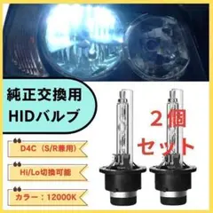 HID純正交換用バルブ D4C/D4S/D4R 12000K 12V兼用 白光