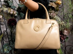 ●超美品●CELINE セリーヌ●カーフ レザー 本革●2way ハンド バッグ●スキンカラー●G金具●斜め掛け●B5 収納●書類 かばん●Js53419