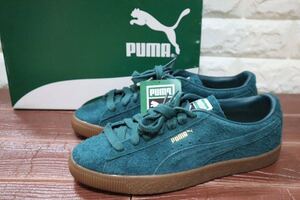 新品 27㎝ PUMA プーマ　ヴィンテージ へアリー　スエード　Suede VTG Hairy Suede グリーン　ガムソール