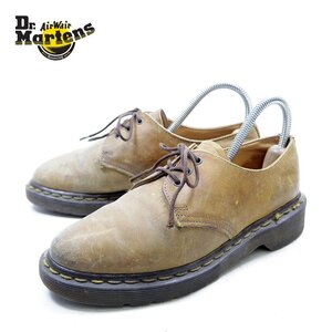 英国製　UK3　22cm相当　Dr.Martens　ドクターマーチン　3ホール　レザーシューズ　イエローステッチ イングランド製/24.11.15/P1861