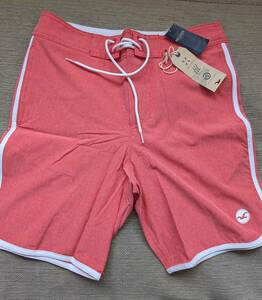 * 1点のみ * HOLLISTER ホリスター サーフパンツ UPF50 W34 / Red 水着 海パン スイムパンツ