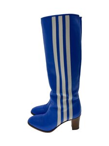 GUCCI◆×adidas/73mm Knee-High Boots/ロングブーツ/35/BLU/レザー/715584