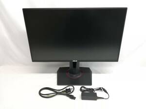 ASUSゲーミングモニター 24.5インチ FHD 1080p VG258QR 0.5ms 165Hz スリムベゼル G-SYNC Compatible FreeSync HDMI DP DVI高さ調整 縦回転