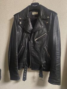  16aw サンローランパリ ギターレーザーライダースジャケット saint laurent paris hedi slimane leather jacket