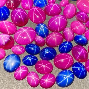 1円〜!!小粒!!◯リンデンスターサファイア・ルビーおまとめ173ct◯f 約34.6g ルース 裸石 宝石 jewelry star sapphire ruby w4ま154