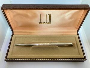 dunhill ボールペン シルバーカラー ツイスト式 ダンヒル 箱あり ジャンク 筆記用具 文房具 回転