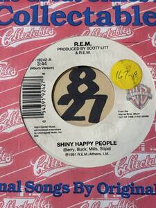 1991 R.E.M.SHINY HAPPY PEOPLE / FORTY SECOND SONG 両面EX+ 