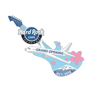 ★HARD ROCK CAFE★ハードロックカフェ★成田ＧＯ 限定ピンバッジ★NARITA TOKYO グランド オープニング　完売! 成田空港 世界旅行　飛行機