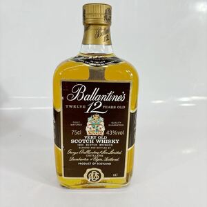 未開栓 Ballantines バランタイン12年　Scotch スコッチ　ウィスキー　whiskey 古酒 洋酒 750ml 43%