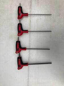 【中古品】【0924】MAC TOOLS（マックツールズ） 8Pc. メトリック アドバンスドヘックスTハンドルセット SHKTM8RBRT　ITWCRXNVX0R0