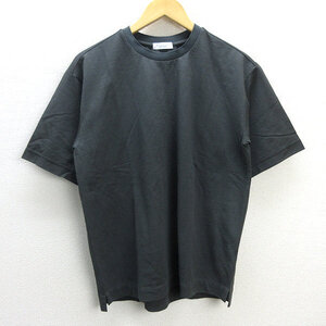 G■ユナイテッドアローズ/UNITED ARROWS B＆Y ストレッチ シアサッカー Tシャツ/1217-199-1678【S】濃灰/men