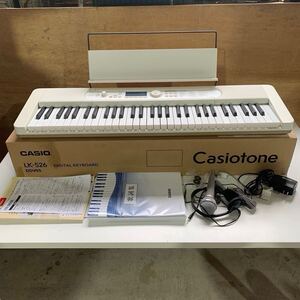 △【売り切り】CASIO/カシオ 電子キーボード 61鍵盤 光ナビゲーション LK-526 2022年製