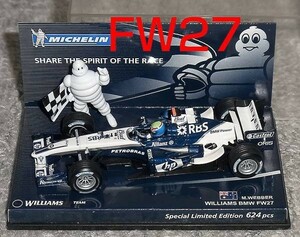 ミシュラン別注 1/43ウイリアムズ BMW FW27 ウェバー WILLIAMS