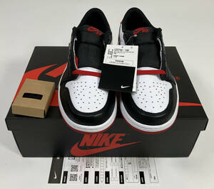 NIKE AIR JORDAN 1 RETRO LOW OG 27.5cm Black Toe CZ0790-106 WHITE/BLACK-VARSITY RED ナイキ ジョーダン ロー つま黒