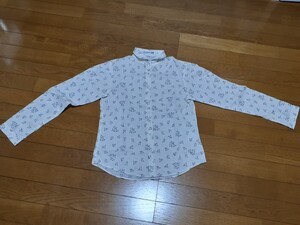 UNIQLO　INES DE LA FRESSANGE 鳥さん柄のブラウス　白　Sサイズ　USED・美品