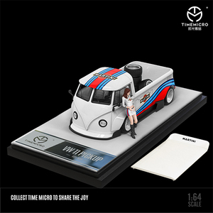 1/64　TIMEMICRO　フォルクスワーゲン　ピックアップトラック　VW T1　フィギュア付　MARTINI　Time Micro●Ｍ２０