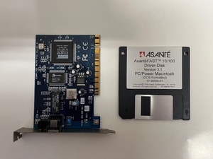 LANカード/Asante FAST 10/100 PCI Card/ドライバFD付【中古】