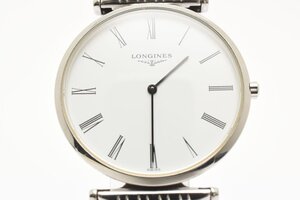 ロンジン ラウンド シルバー クォーツ メンズ 腕時計 LONGINES