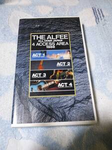 即決 VHSビデオ THE ALFEE(アルフィー) ALL OVER JAPAN 4 ACCESS AREA 1988