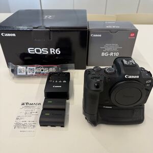 EOS R6 ボディ　バッテリーグリップ BG-R10 付き