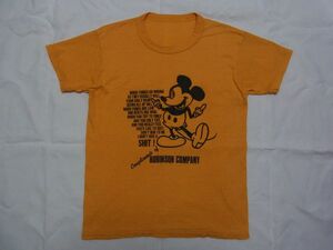 ☆ 70s80s ビンテージ ブート ミッキーマウス FUCK & SHIT Tシャツ ☆USA古着 90s ロック オールド