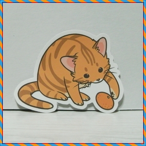 防水ステッカー・シール【ねこ・猫・可愛い・動物】♯1
