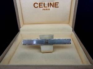 ◎№5505◎■USED並品■セリーヌ【ＣＥＬＩＮＥ】【シルバー・ゴールド】■ネクタイ ピン♪