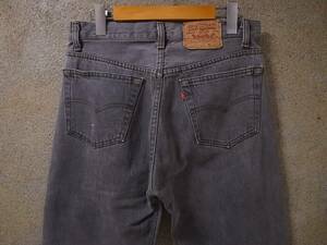 【先染めブラック】90s Levis 501 リーバイス デニムパンツ USA製 黒 W32/ビンテージ50s60s70s80s 505 518 カツラギ 606 ビッグE BIGE 赤耳