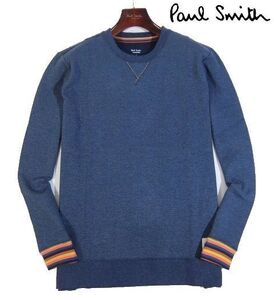 K火11752新品▼ ポールスミス マルチストライプ クルーネック長袖シャツ 【 L 】 トレーナー スウェット プルオーバー Paul Smith 青系