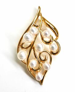 1円〜!!TASAKI(田崎真珠)▼K18 本真珠ペンダントトップ▼N 約4.8g パール pearl pendant ジュエリー EC0/ED0S471