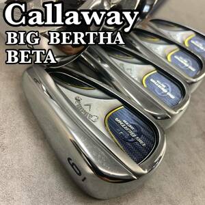 Callaway　キャロウェイ　BIGBERTHA　BETA　ビッグバーサベータ　メンズアイアン7本セット　カーボン　R　右利き用　キャビティーバック