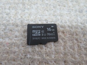 16GB★SONY MicroSDHCカード ソニー USED 12171③★！！