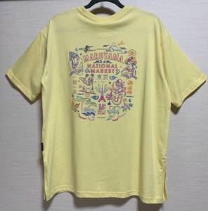 GU(ジーユー) - WOＭEN バックプリント グラフィックT 5分袖 MNM 黄色 Mサイズ 未着用品 人気完売品 Tシャツ 丸山敬太 KEITA MARUYAMA