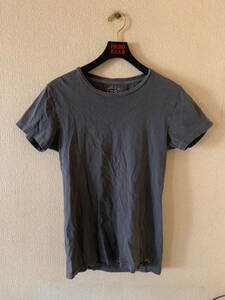 RRL ダブルアールエル 刺繍　シンプルTシャツ　XS チャコール　