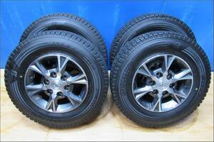 ★6148★ブリヂストン 195/80R15 LT 2023年 スタッドレス★ハイエース200系純正 15×6J・ET 35・穴 6・PCD 139.7 アルミホイール4本★