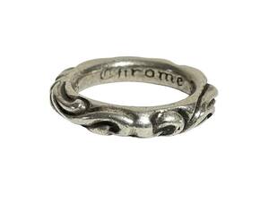 約13号 CHROME HEARTS クロムハーツ SCRL SCROLL BAND RING スクロールバンド リング 指輪