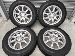  LAYCEA 15インチ 6J 5H/114.3 +43 2018年製スタッドレス アイスガード 195/65R15 ★15×6J 5穴 ヴォクシー ノア セレナ プリウスα　