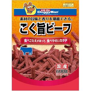 （まとめ買い）ドギーマン こく旨ビーフ 600g 犬用おやつ 〔×5〕