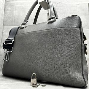 1円■最高級■ LOUIS VUITTON ルイヴィトン メンズ ビジネスバッグ ショルダー M33441 PDB MM タイガ カバン ブリーフケース 2way A4◎