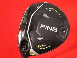 ★ピン　G430 MAX　3W(15)　TOUR 2.0 CHROME 65/S　【中古/左利き用】