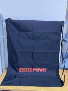 希少●新品●BRIEFING ブリーフィング 大型 収納袋 50x70cm ランドリーバッグ用 お泊りゴルフ ブラック 巾着袋 黒