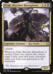 MTG ■金/英語■ 《スカイクレイブの秘儀司祭、オラー/Orah, Skyclave Hierophant》★FOIL★ゼンディカーの夜明け ZNR