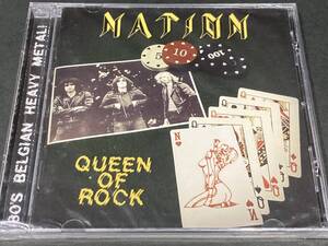 未開封CD NATION / QUEEN OF ROCK ベルギー産HM　1985年～1987年デモ14曲入り！ ヘヴィ・メタル