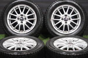 ＜バリ溝スタッドレス＞シュナイダー 15in 5.5J+43 PCD100 グッドイヤー アイスナビ6 185/65R15 アクア ヤリス ノート MAZDA2 デミオ