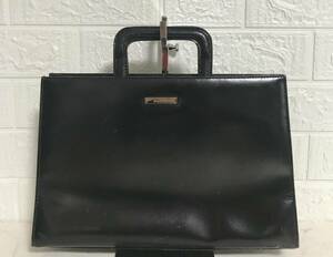 no27593 GUCCI グッチ イタリア製 本革 レザー ハンド トート フォーマル バッグ ☆