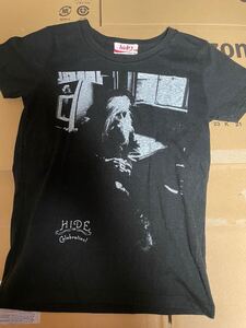 hide ヒデ　lemoned レモネード　celebration 半袖黒Tシャツ サイズXS ユーズド　x japan 松本秀人