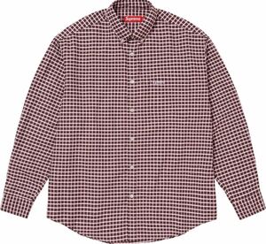 Mサイズ Supreme Loose Fit Oxford Shirt Brown Plaid シャツ